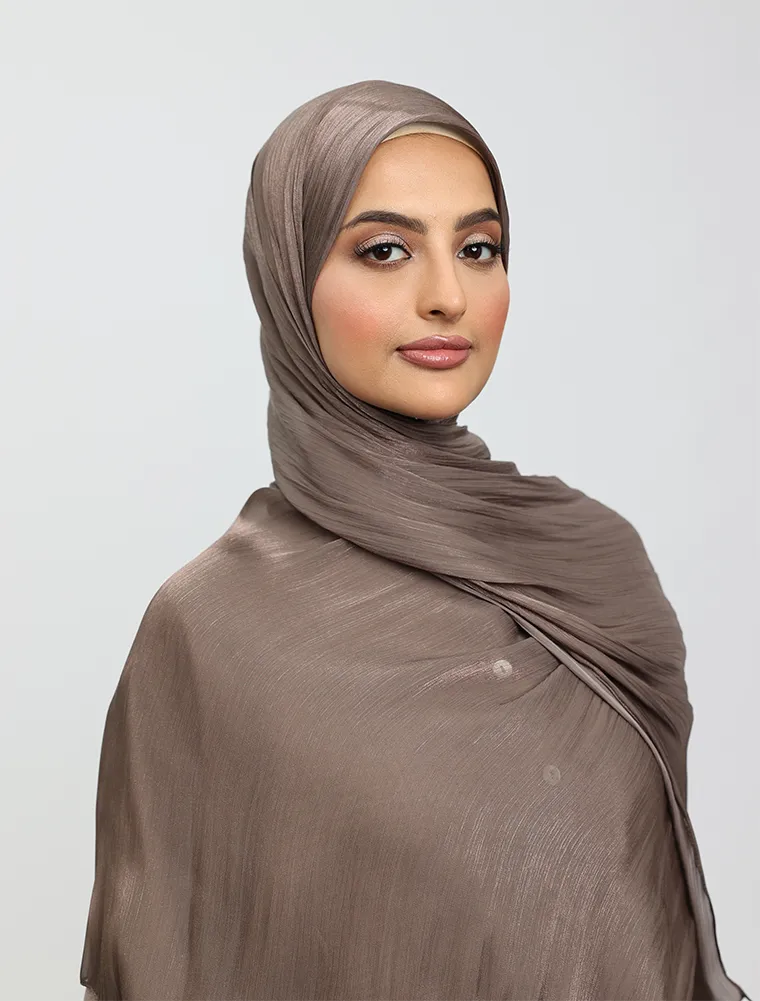 Mocha Organza Hijab